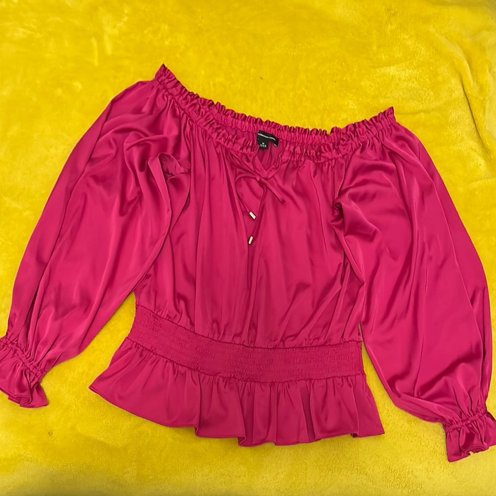 Elegant Pink Off-Shoulder Top